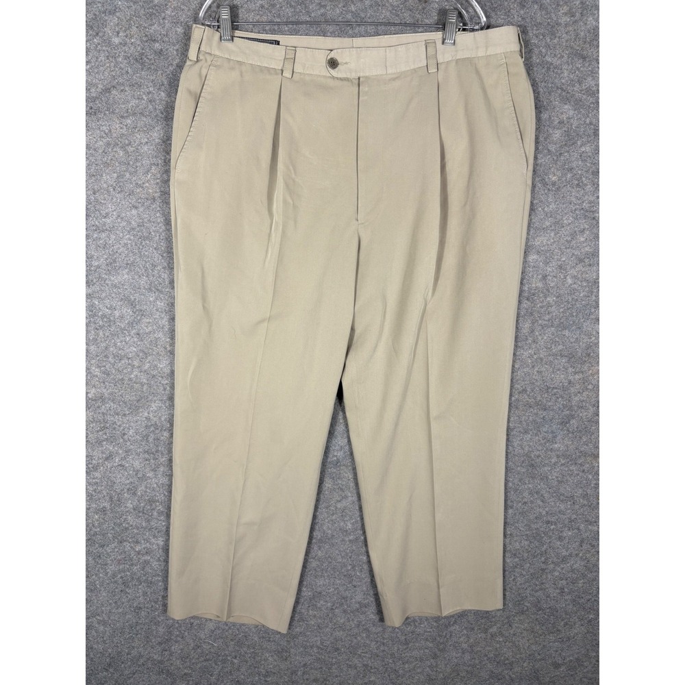 Keithmoor Miami Mens Trousers Pants Beige Pleated Casual‎ Office Size 40R